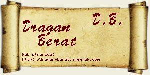 Dragan Berat vizit kartica